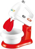 speelgoedmixer licht en geluid 20 cm rood/wit