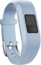 Siliconen Smartwatch bandje - Geschikt voor  Garmin Vivofit Junior 1 / Junior 2 siliconen bandje - lichtblauw - Strap-it Horlogeband / Polsband / Armband