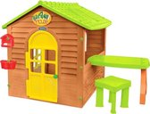 Mochtoys Speelhuis Tuinhuis Junior 122 X 120,5 Cm Bruin 3-delig