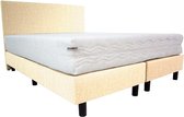 Bedworld Boxspring 160x200 - Stevig - Velours - Beige (ML02)