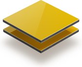 Alupanel geel 3 mm RAL 1023 - 70x70cm