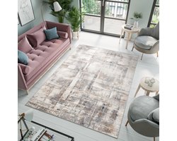 Tapiso Valley Vloerkleed Vintage Grijs Modern Woonkamer Tapijt Maat- 200x300