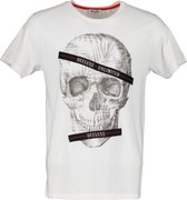 DEELUXE T-shirt met skull print RUDYSON White