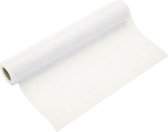 Organza Stof - Decoratiestof - 0.4x10 Meter - Wit - Op Rol