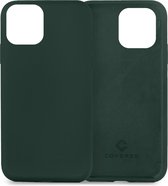 Coverzs Luxe Liquid Silicone case geschikt voor Apple iPhone 11 - beschermhoes - siliconen backcover - optimale bescherming - donkergroen