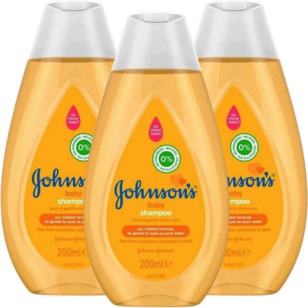 Goedkoopste Johnson's Baby Shampoo - Newpack 3x200 ml - Voordeelverpakking