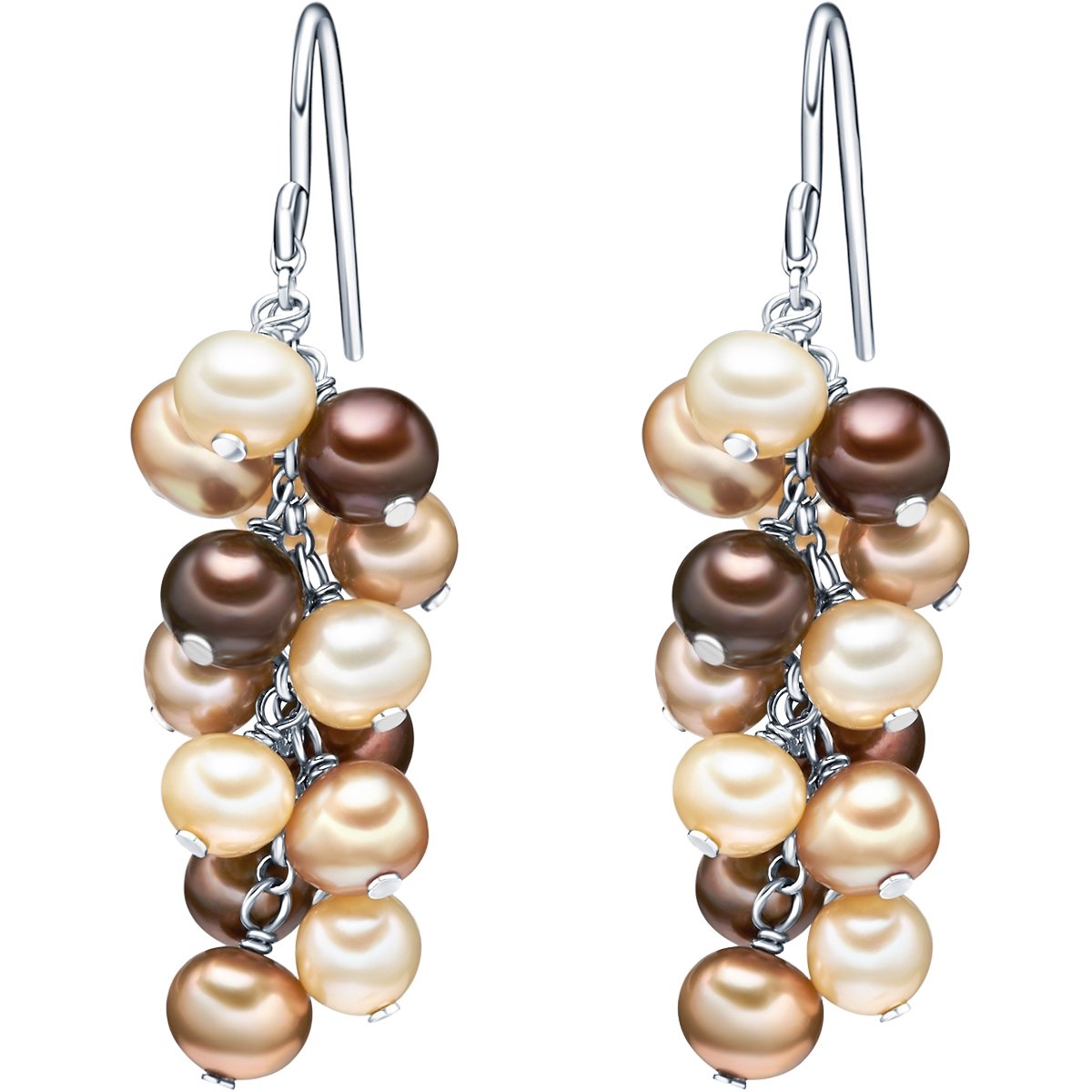 Valero Pearls Oorhanger - Sterling zilver - zilver
