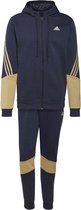 adidas Cotton Fleece Trainingspak Heren - navy - maat XXL