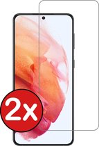 Écran Samsung Galaxy S21 protecteur en Glas trempé avec Dense Notch - Samsung Galaxy S21 écran protecteur en Glas en Tempered Glass - 2 PACK