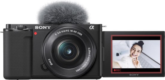 Foto: Sony vlogcamera zv e10 compact systeemcamera e 16 50mm f 3 5 5 6 oss lens