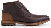 Travelin' Welbourn Heren Veterschoenen - Leren boots - Bruin Leer - Maat 41