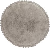 Nattiot - Perla Grey Rond Vloerkleed Voor Kinderkamer - Tapijt ∅ 110 cm