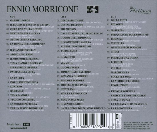 Ennio Morricone - The Platinum Collection (3 CD) - Ennio Morricone