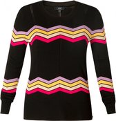 YEST Obby Essential Jumpers - Black Multi Colour - maat 48