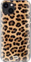 HappyCase iPhone 13 Mini Hoesje Flexibel TPU Wilde Panter Print