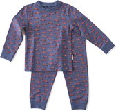 Little Label Pyjama Jongens - Maat 146-152 - Blauw, Rood - Zachte BIO Katoen