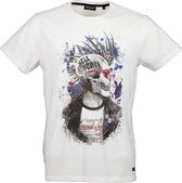 DEELUXE T-shirt met skull print ENFIELDON White