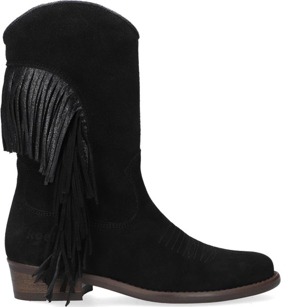 Koel4kids 10m004 Cowboylaarzen - Western Laarzen - Meisjes - Zwart - Maat 38  | bol.com