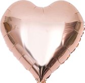 Folie ballon hart goud-roze 46 x 49 cm - .