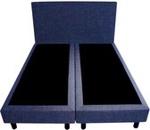 Bedworld Boxspring 160x220 - Linnenlook - Donker blauw (S80)