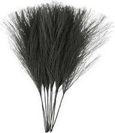 Kunstveren - zwart - L: 15 cm - B: 8 cm - 10 stuks
