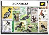 Neushoornsvogels – Luxe postzegel pakket (A6 formaat) : collectie van verschillende postzegels van neushoornsvogels – kan als ansichtkaart in een A6 envelop - authentiek cadeau - k