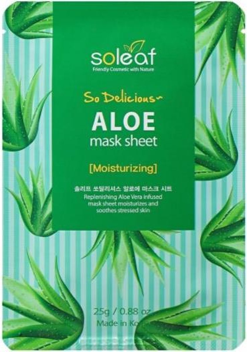 Soleaf Aloe Moisturizing So Delicious Mask Sheet 25 G