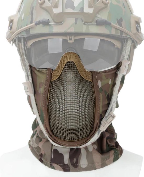 masque de Camouflage Multicam pour hommes, cache-cou tactique