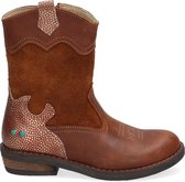 Bunnies JR 221825-513 Meisjes Cowboy Boots - Bruin - Leer - Ritssluiting