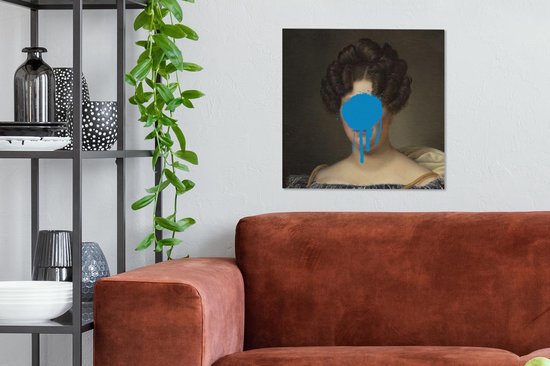 Toile Peinture Femme - Art - Peinture - 50x50 cm - Décoration murale