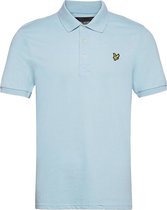 Lyle & Scott - Heren Polo SS Plain Polo Shirt - Blauw - Maat XS