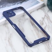 Voor Samsung Galaxy A22 acryl + kleur TPU schokbestendig hoesje (donkerblauw)