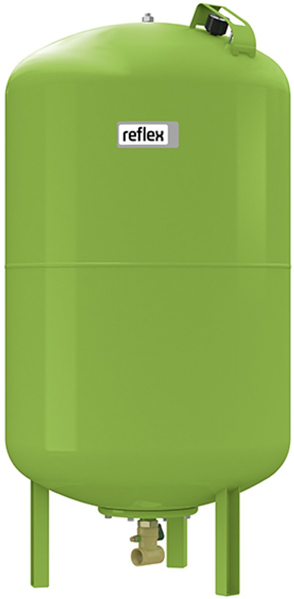 Reflex Refix DT Doorstromend Membraandrukexpansievat Sanitair Met Flowjet 60l 10bar 1.1/4 Groen