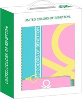 Geschenkenset Benetton Color Block Klein Geel Roze Turkoois