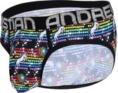 Andrew Christian Ultra Disco Unicorn Brief w/ Almost Naked Zwart - MAAT M - Heren Ondergoed - Slip voor Man - Mannen Slip