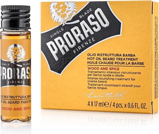 Baard Olie Yellow Proraso Warm (4 x 17 ml)