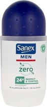 Deodorant Roller Zero% Respect & Control  Men Sanex (50 ml)