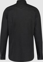 Purewhite -  Heren Slim Fit    Overhemd  - Zwart - Maat M