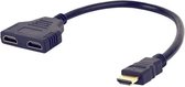 HDMI naar Dubbele HDMI Adapter GEMBIRD DSP-2PH4-04 Zwart
