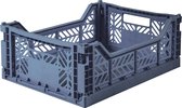 AyKasa Folding Crate Midi Box - Cobalt Blue