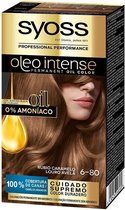 Permanente Kleur Olio Intense Syoss Nº 6,80 Caramel Blond