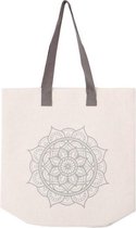 Multifunctionele tas Wit Mandala Textiel (16 x 40 x 30 cm)