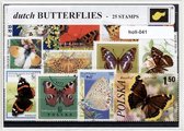 Nederlandse Vlinders - Typisch Nederlands postzegel pakket & souvenir. Collectie van 25 verschillende postzegels van Nederlandse vlinders – kan als ansichtkaart in een A6 envelop -