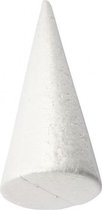 styropor-model Kegel 25 cm wit per stuk