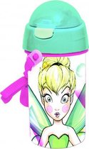 drinkbeker met riempje Tinkerbell 400 ml paars/turquoise