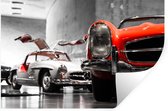 Muurstickers - Sticker Folie - Auto - Mercedes - Garage - 30x20 cm - Plakfolie - Muurstickers Kinderkamer - Zelfklevend Behang