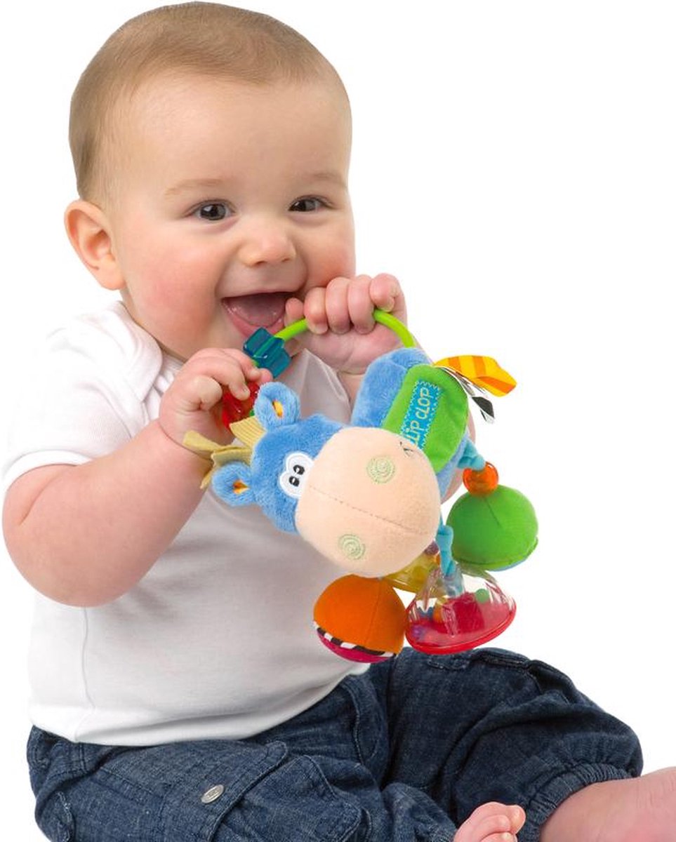 Playgro Clip Clop Rammelaar - Blauw - Activiteitenspeeltje -  Kraamkado — afbeelding 14