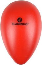 Flamingo ei ovo rood plastic - m - 13 x 13 x 18,5cm