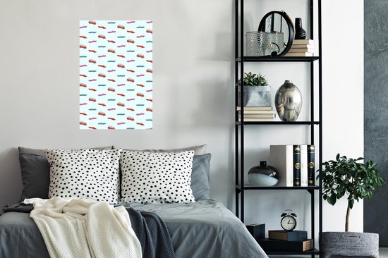 Poster 60x90 cm - Auto - Kleuren - Patroon - Posters - Kamer decoratie - Wanddecoratie woonkamer - Muurdecoratie slaapkamer