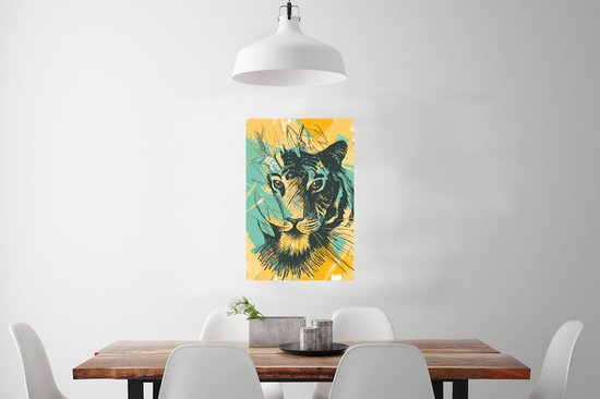 Affiche Tigre - Abstrait - Tête - 60x90 cm